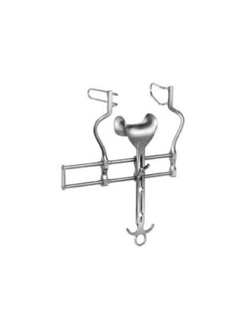 Balfour Abdominal Retractor spreading 180mm, lateral blades 70 x 35mm, 1 central blade