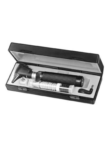 Otoscope Set compete, in case oftalmoscope continuously adjustable with illumination lens and battery handle